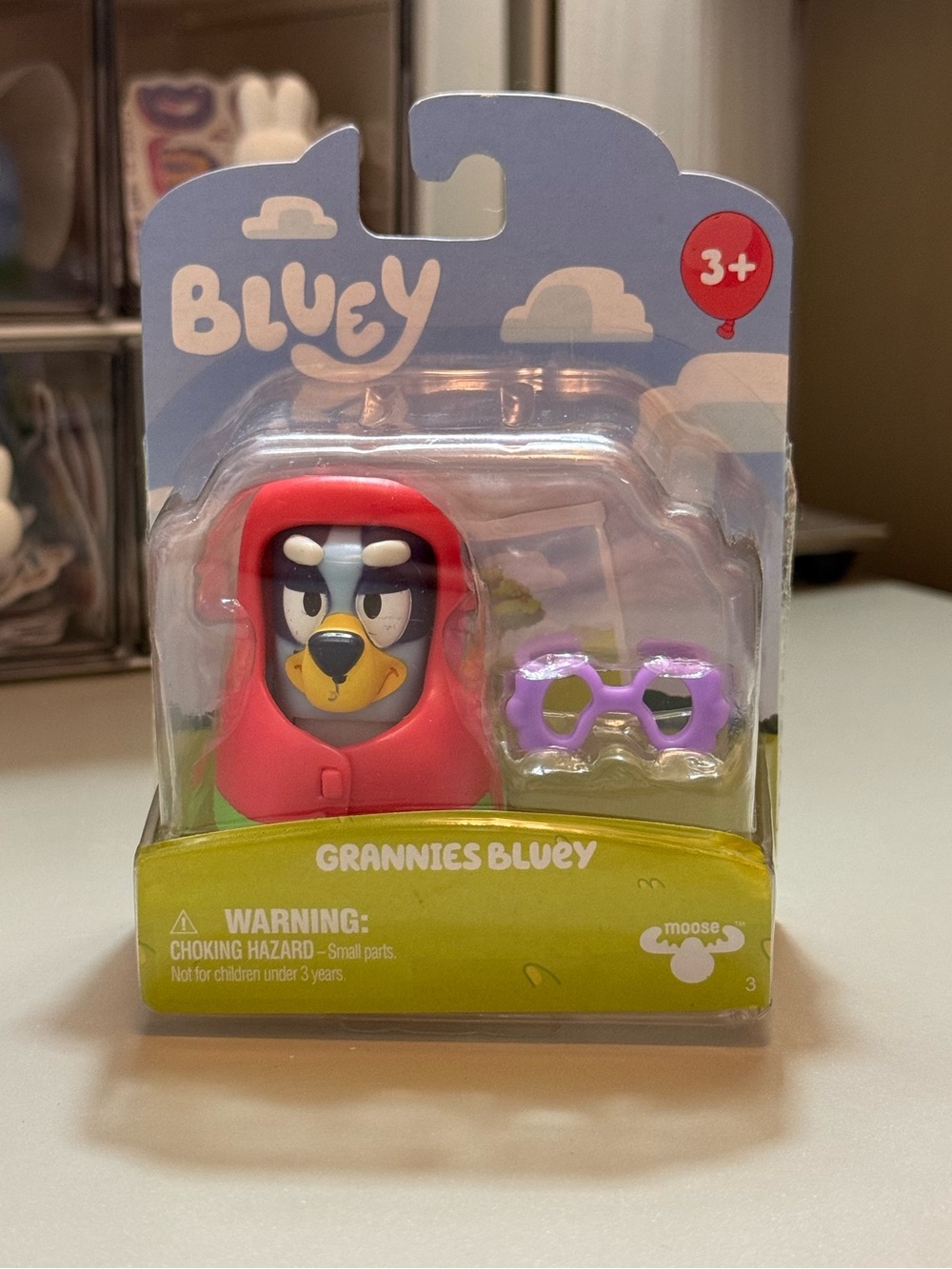 Bluey Grannies Granny Janet Toy Story Starters Bluey Figure Shawl Glasses New